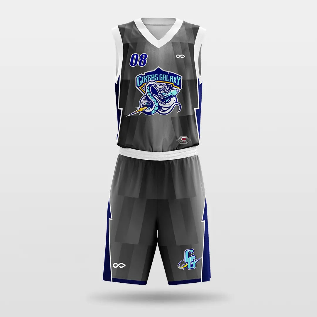 Cikers Sports Dark Gray / S Oasis - Customized Sublimated Basketball Set