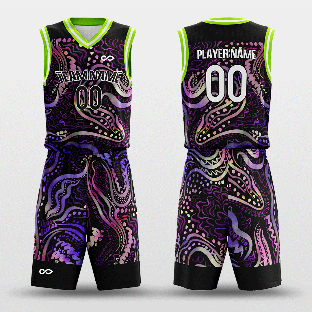 Cikers Sports Deep Sea Fear - Customized Sublimated Basketball Set
