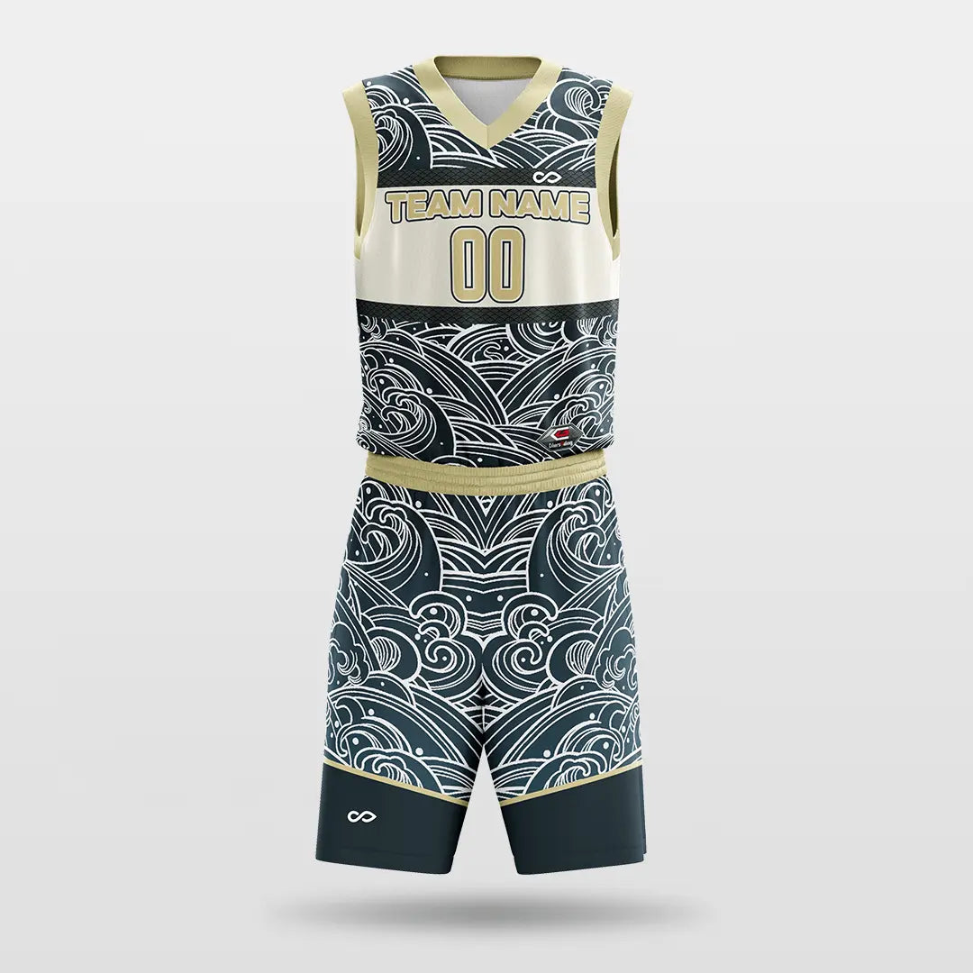 Cikers Sports Gray / S Clouds - Customized Sublimated Basketball Set