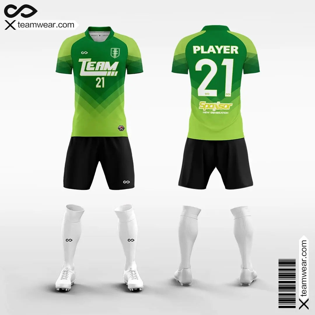 Cikers Sports Green / S Continent - Men's Sublimated Football Kit