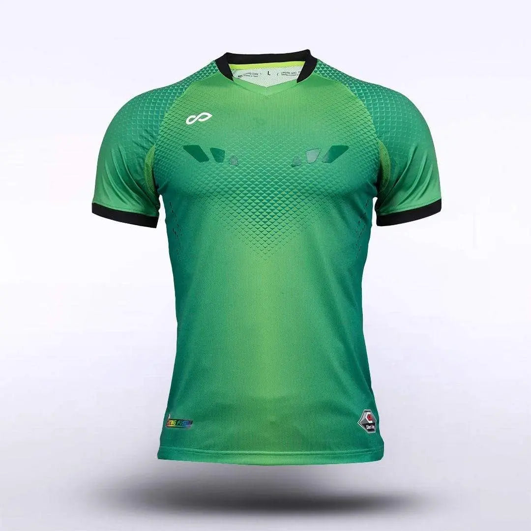 Cikers Sports Green / S Flying Fish - Customized Adult Goalkeeper Soccer Jersey