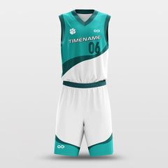 Cikers Sports Green / S Lotus - Customized Sublimated Basketball Set