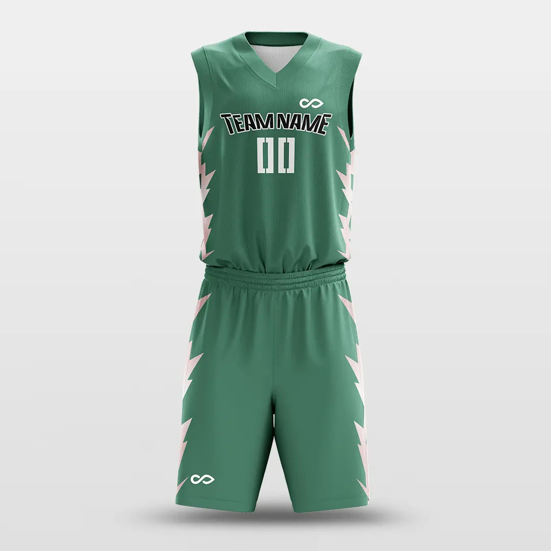 Cikers Sports Green / S Spark - Customized Sublimated Basketball Set