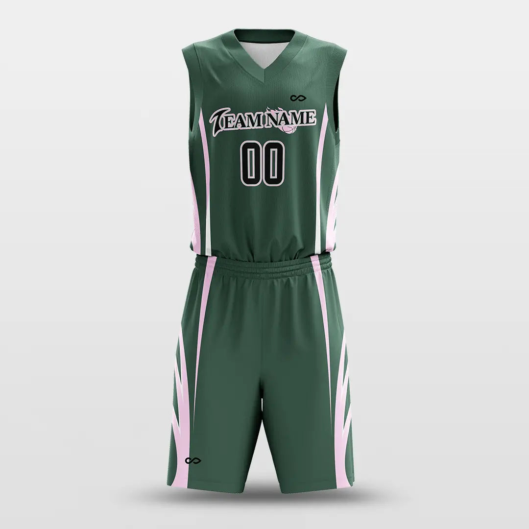 Cikers Sports Green / S Spread Wings - Customized Sublimated Basketball Set