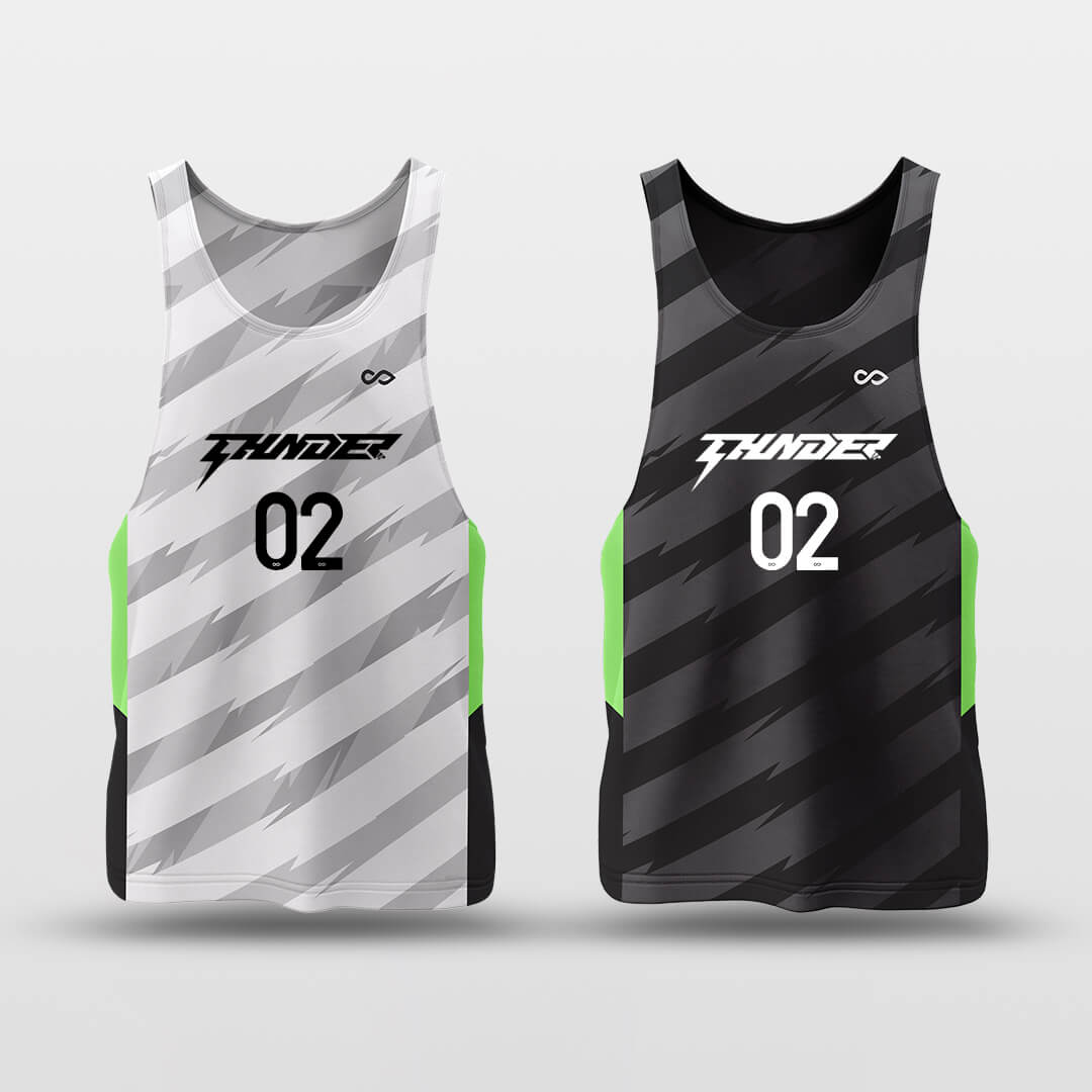Cikers Sports Grey & Black / S Velocity - Customized Reversible Quick Dry Basketball Jersey