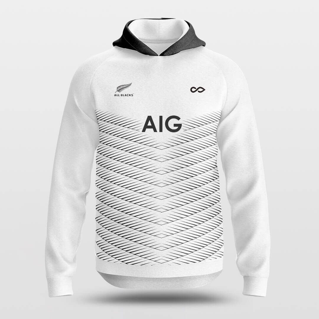 Cikers Sports Hoodies White / S Razor - Customized Loose-Fit training Hoodie Stripe Design