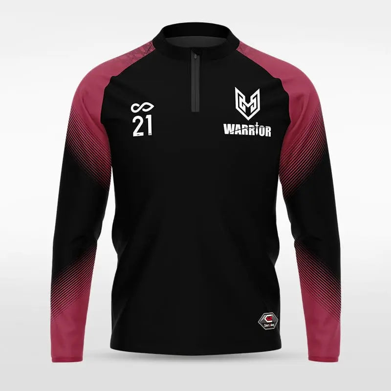 Cikers Sports Jackets Black / S Historic Greek - Customized Men's 1/4 Zip Jacket