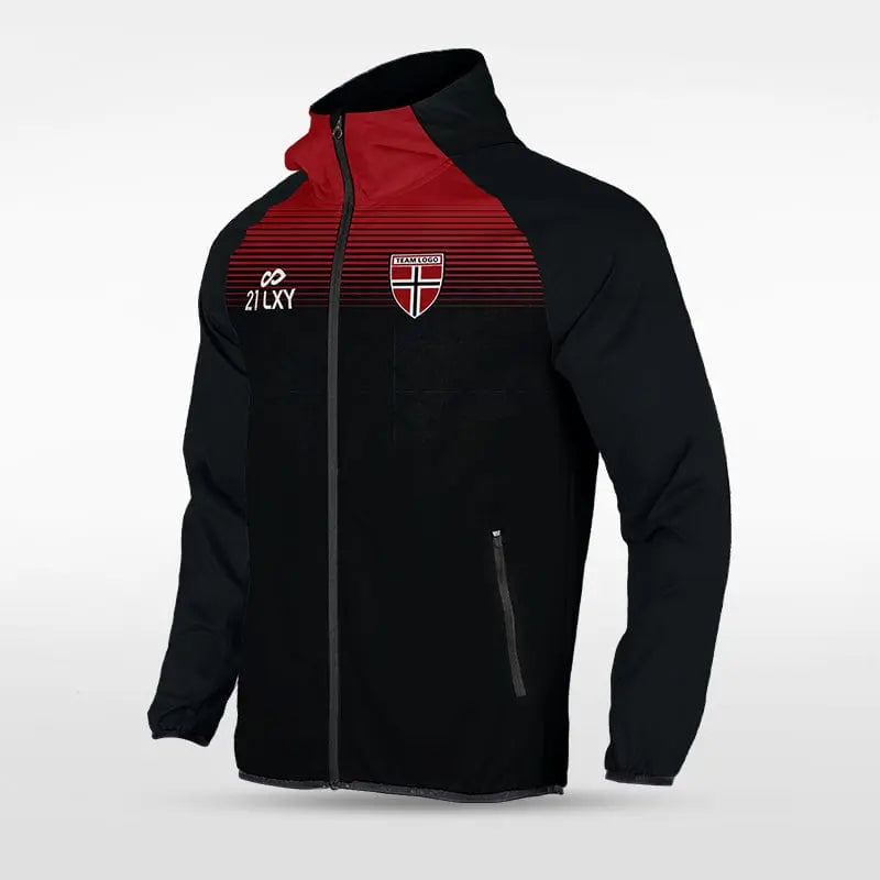 Cikers Sports Jackets Black / S Historic Greek - Customized Men's Sublimated Full-Zip Waterproof