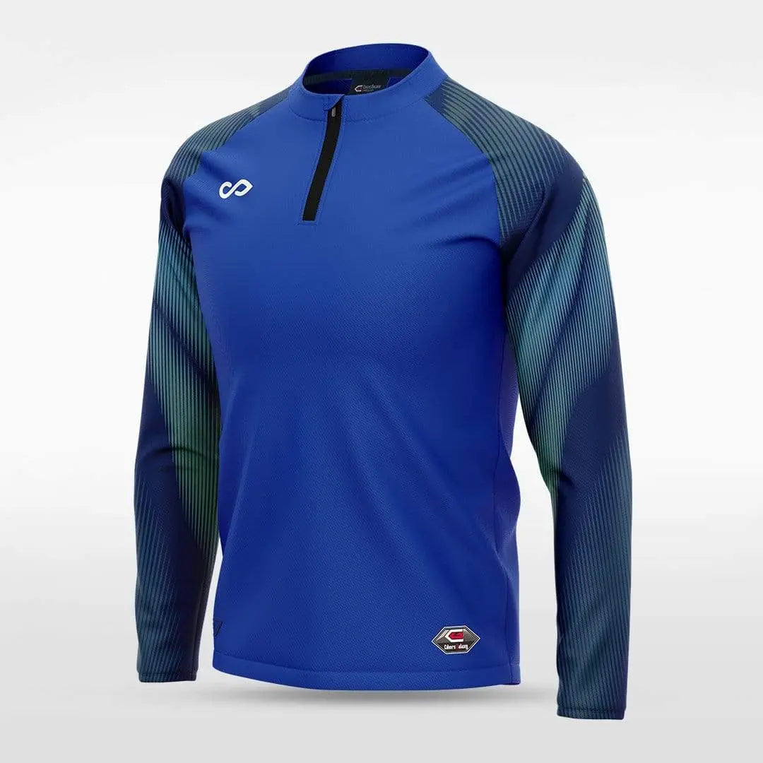 Cikers Sports Jackets Blue / S Embrace Aurora - Customized Men's 1/4 Zip Jacket