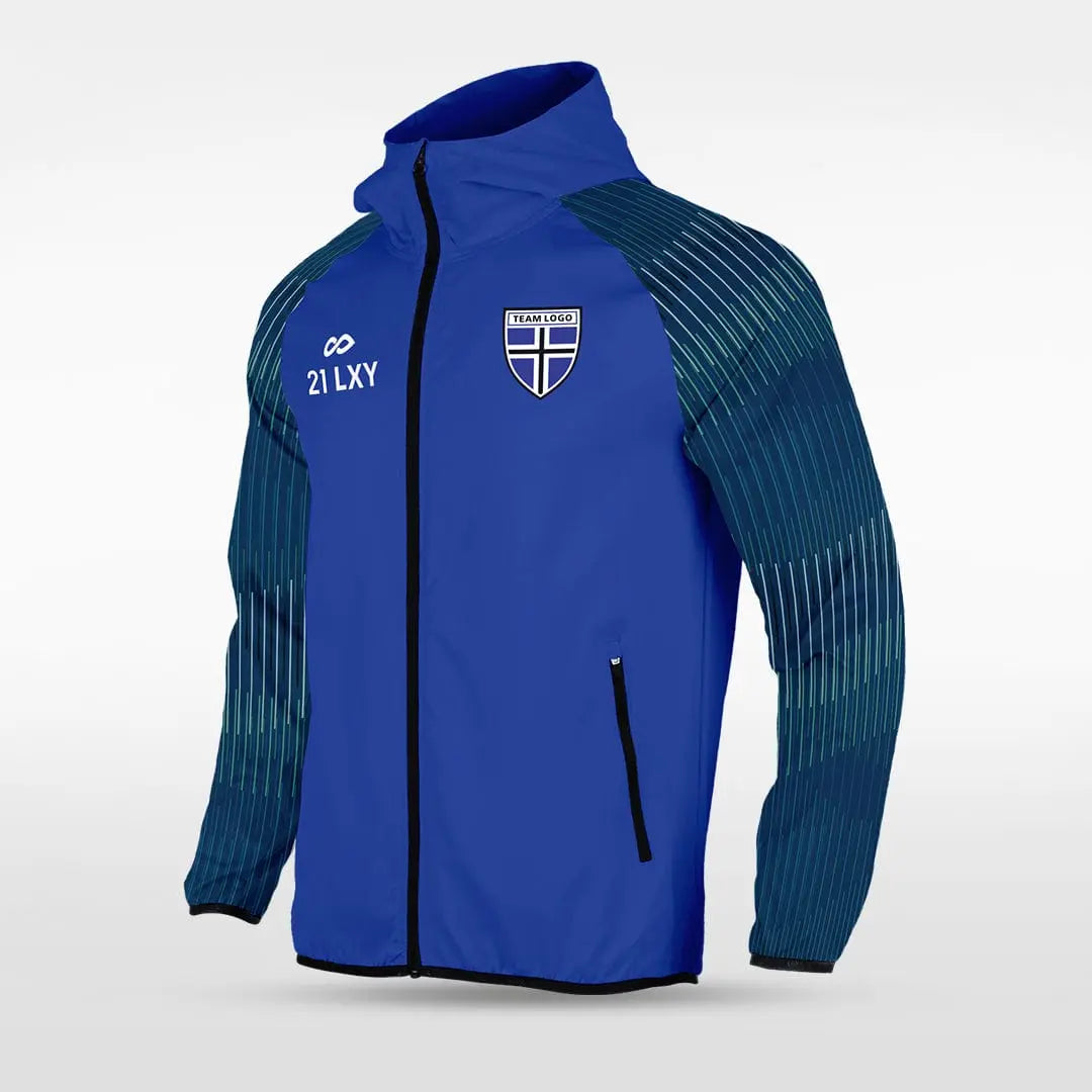 Cikers Sports Jackets Blue / S Embrace Orbit - Customized Men's Sublimated Full-Zip Waterproof