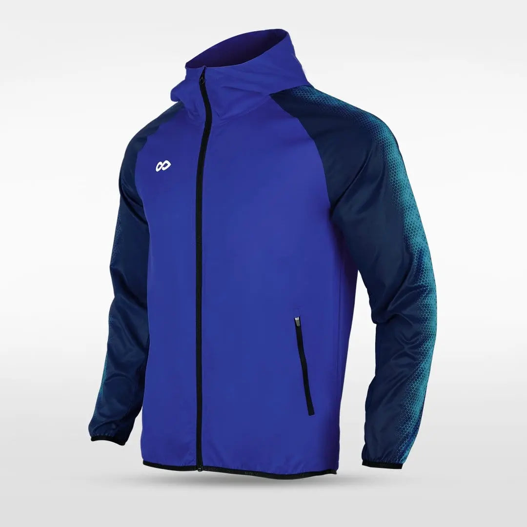 Cikers Sports Jackets Blue / S Embrace Radiance - Customized Men's Sublimated Full-Zip Waterproof