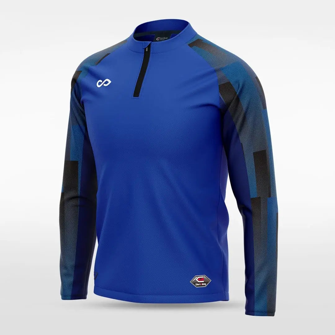 Cikers Sports Jackets Blue / S Embrace Urban Forest - Customized Men's 1/4 Zip Jacket