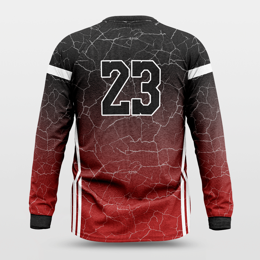 Cikers Sports Jackets Cracking - Customized Baggy Long Sleeve Shooting Jersey