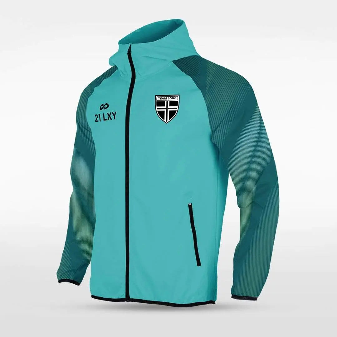 Cikers Sports Jackets Embrace Aurora - Customized Men's Sublimated Full-Zip Waterproof