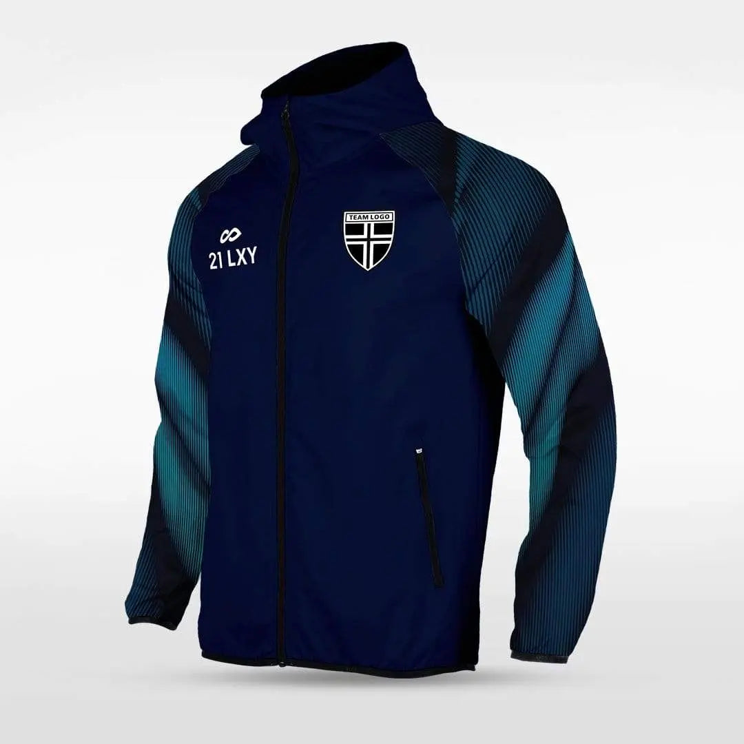Cikers Sports Jackets Embrace Aurora - Customized Men's Sublimated Full-Zip Waterproof