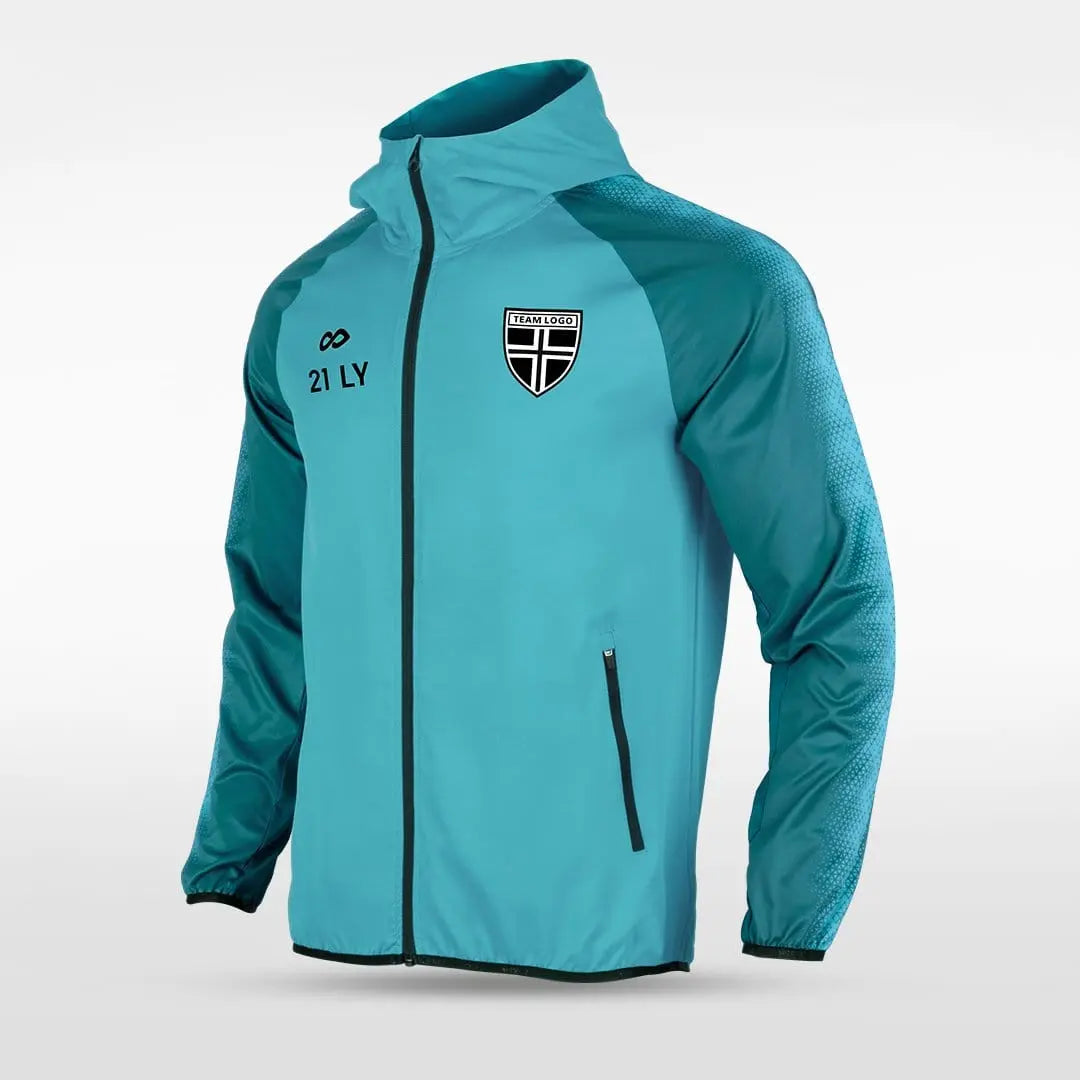Cikers Sports Jackets Embrace Radiance - Customized Men's Sublimated Full-Zip Waterproof