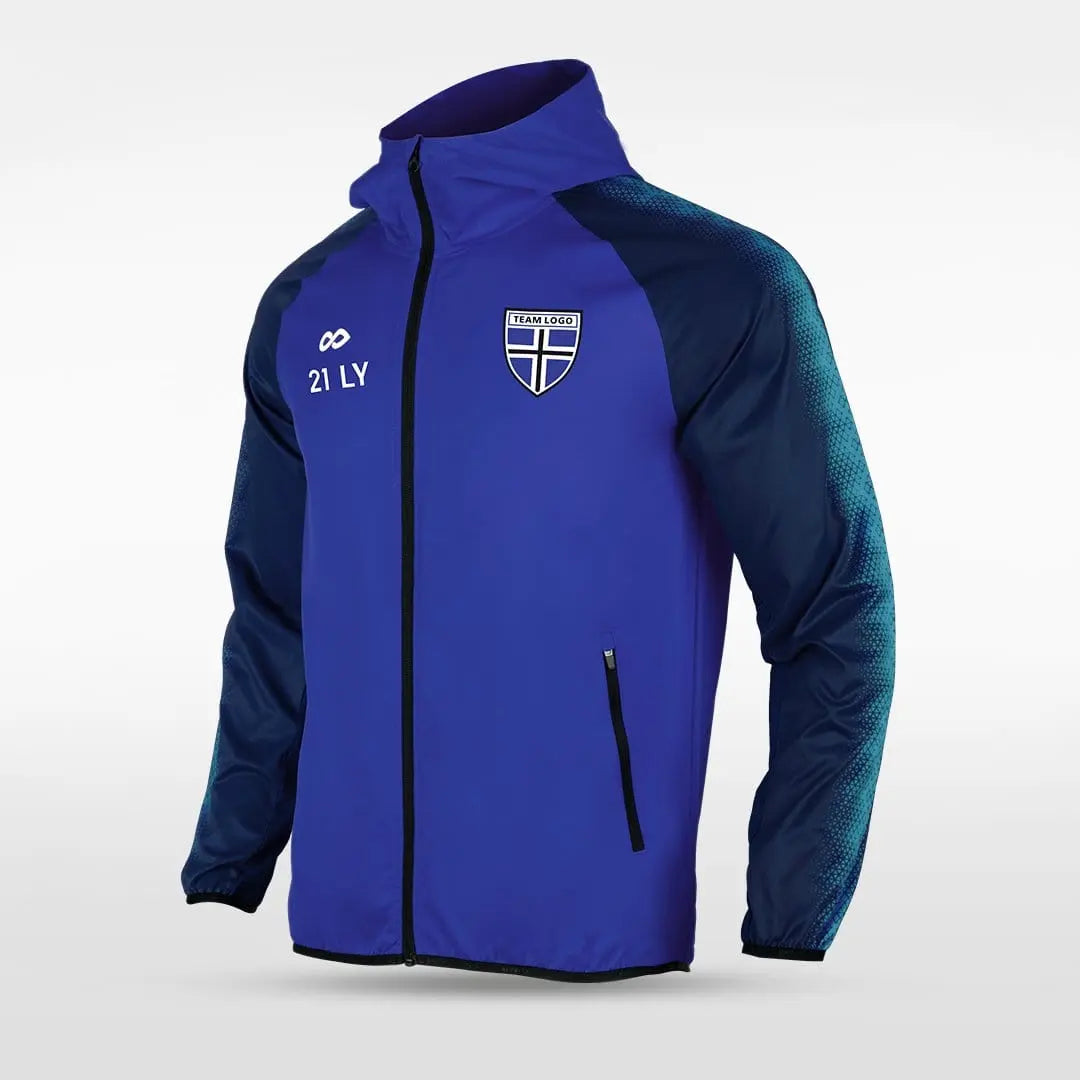 Cikers Sports Jackets Embrace Radiance - Customized Men's Sublimated Full-Zip Waterproof