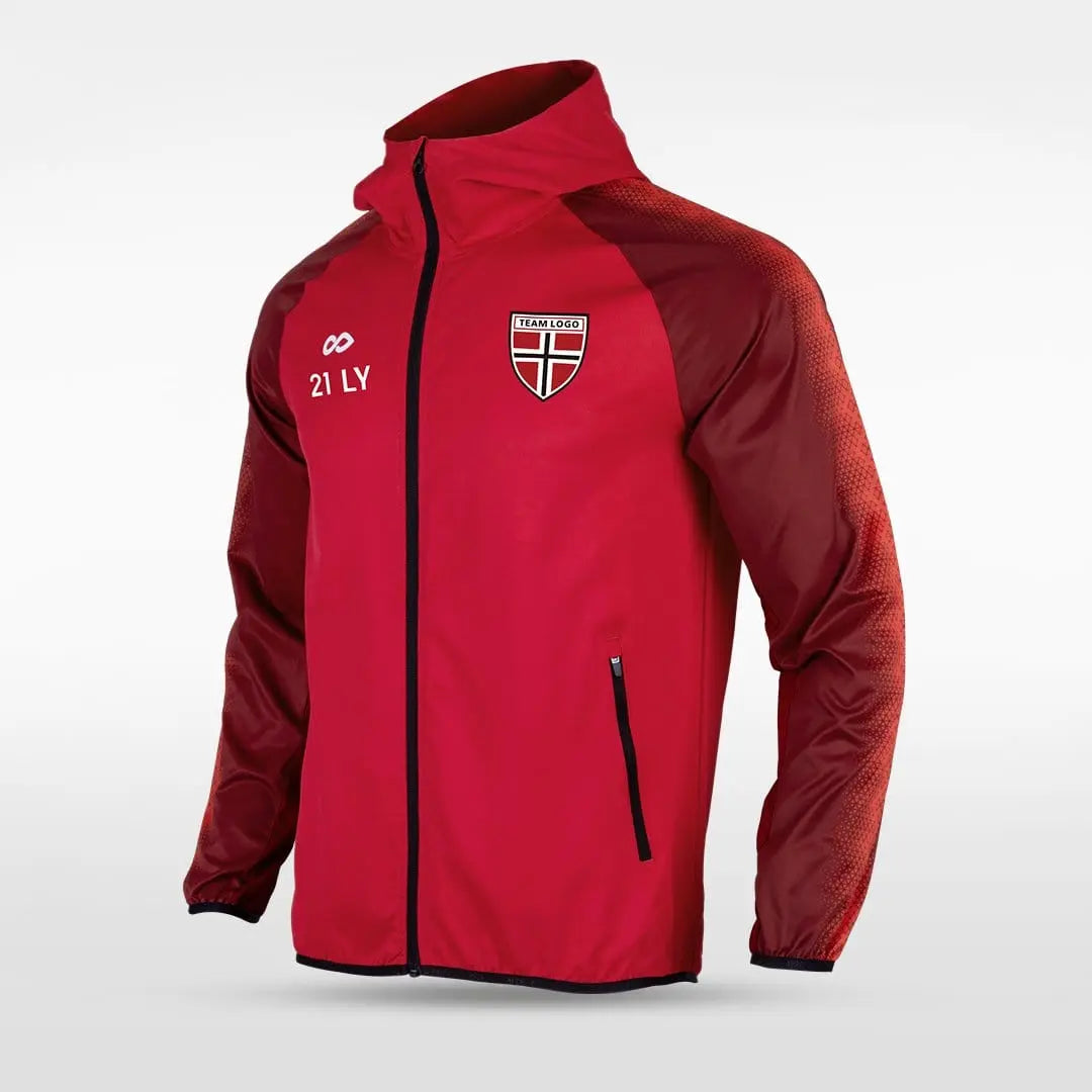 Cikers Sports Jackets Embrace Radiance - Customized Men's Sublimated Full-Zip Waterproof