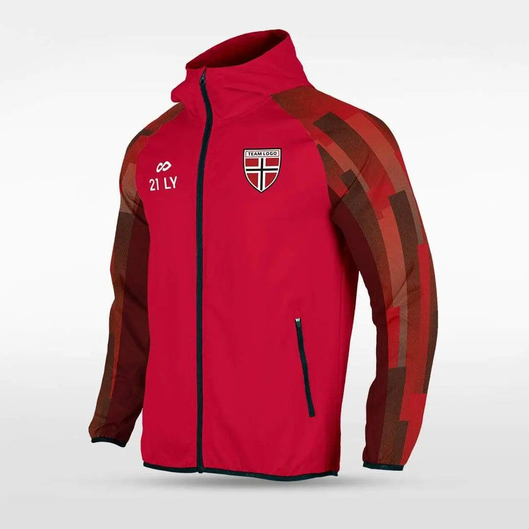 Cikers Sports Jackets Embrace Urban Forest - Customized Men's Sublimated Full-Zip Waterproof
