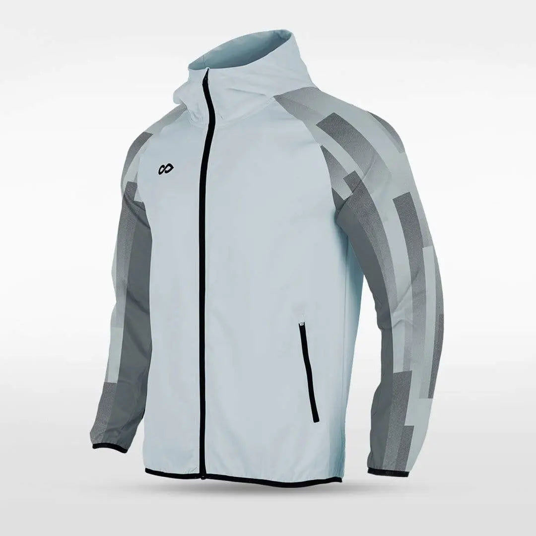 Cikers Sports Jackets Grey / S Embrace Urban Forest - Customized Men's Sublimated Full-Zip Waterproof