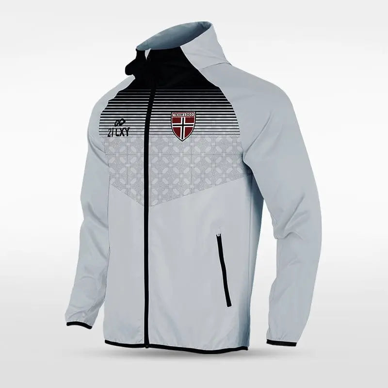 Cikers Sports Jackets Grey / S Historic Greek - Customized Men's Sublimated Full-Zip Waterproof