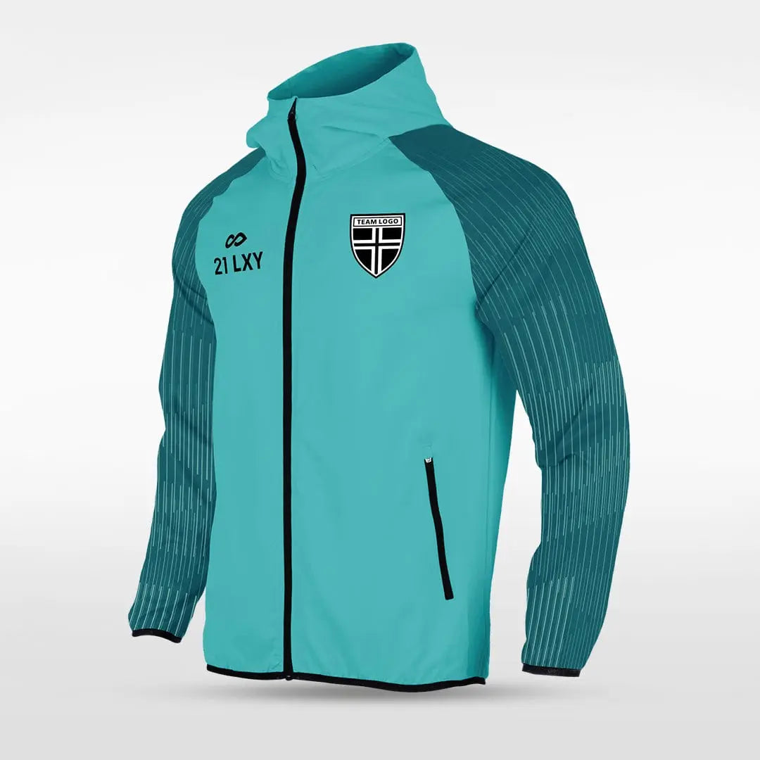 Cikers Sports Jackets Mint / S Embrace Orbit - Customized Men's Sublimated Full-Zip Waterproof