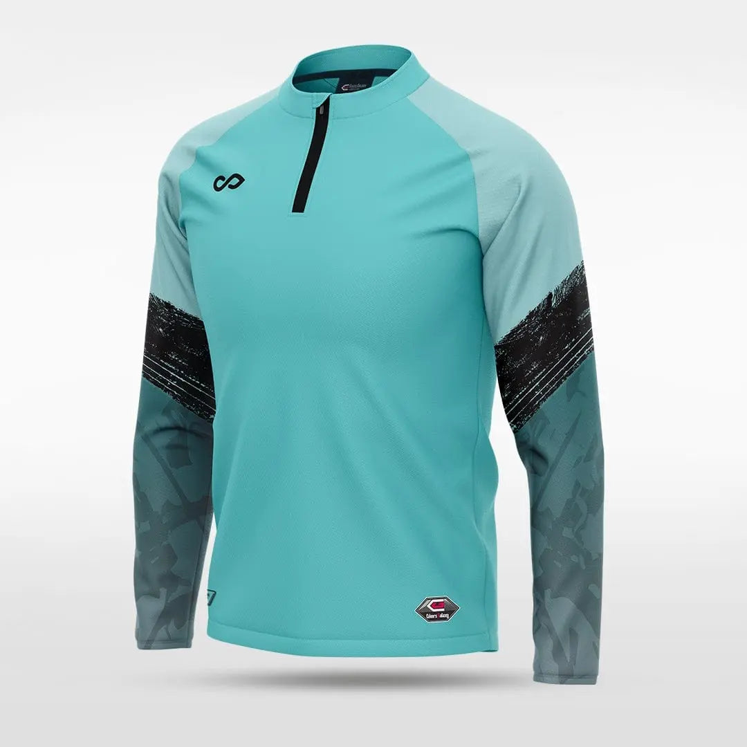 Cikers Sports Jackets Mint / S Embrace Splash - Customized Men's 1/4 Zip Jacket