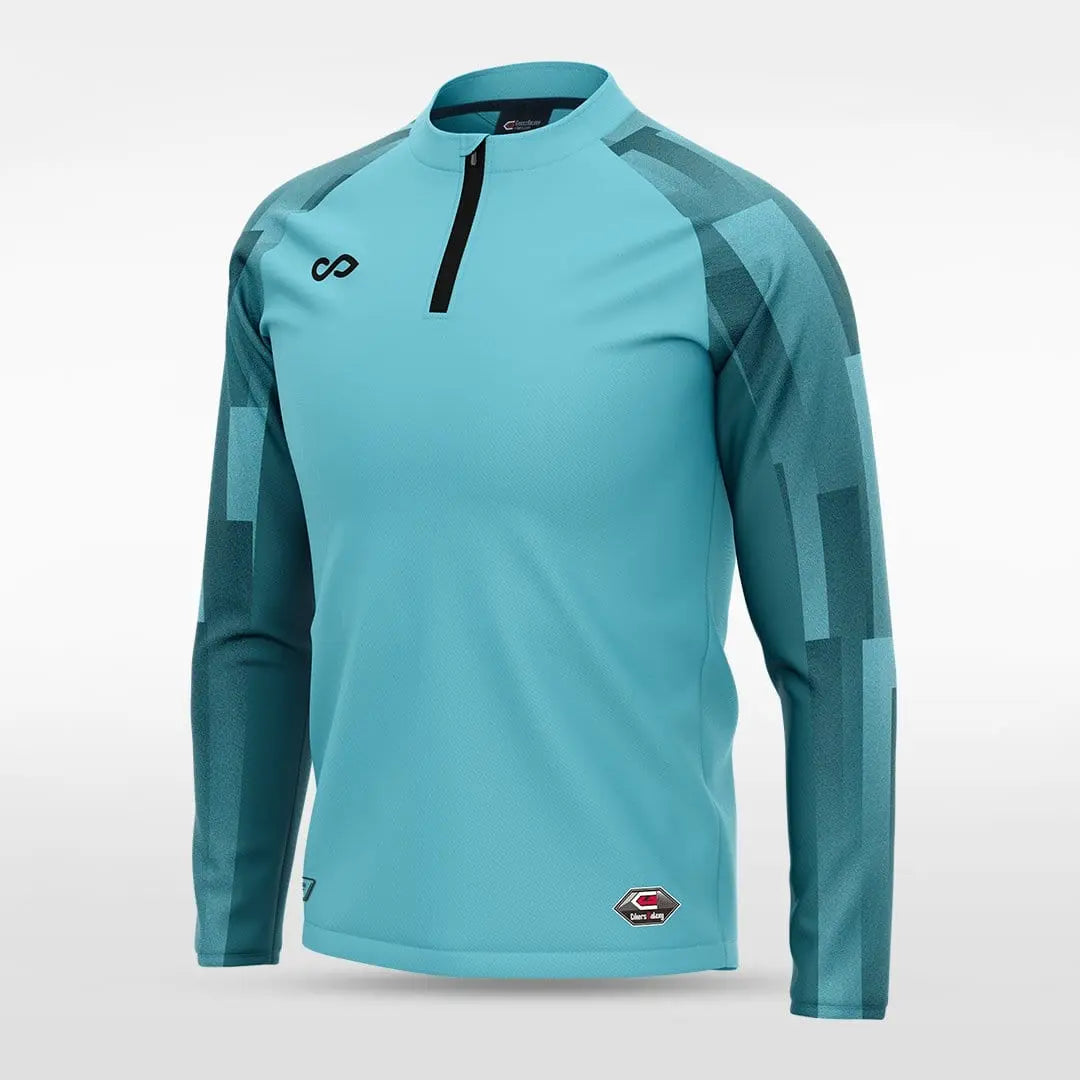 Cikers Sports Jackets Mint / S Embrace Urban Forest - Customized Men's 1/4 Zip Jacket