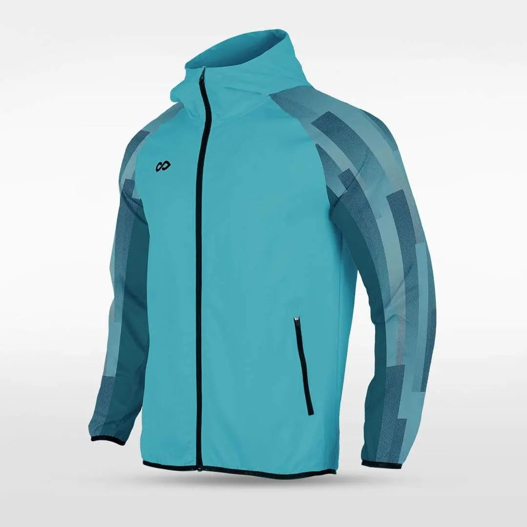 Cikers Sports Jackets Mint / S Embrace Urban Forest - Customized Men's Sublimated Full-Zip Waterproof