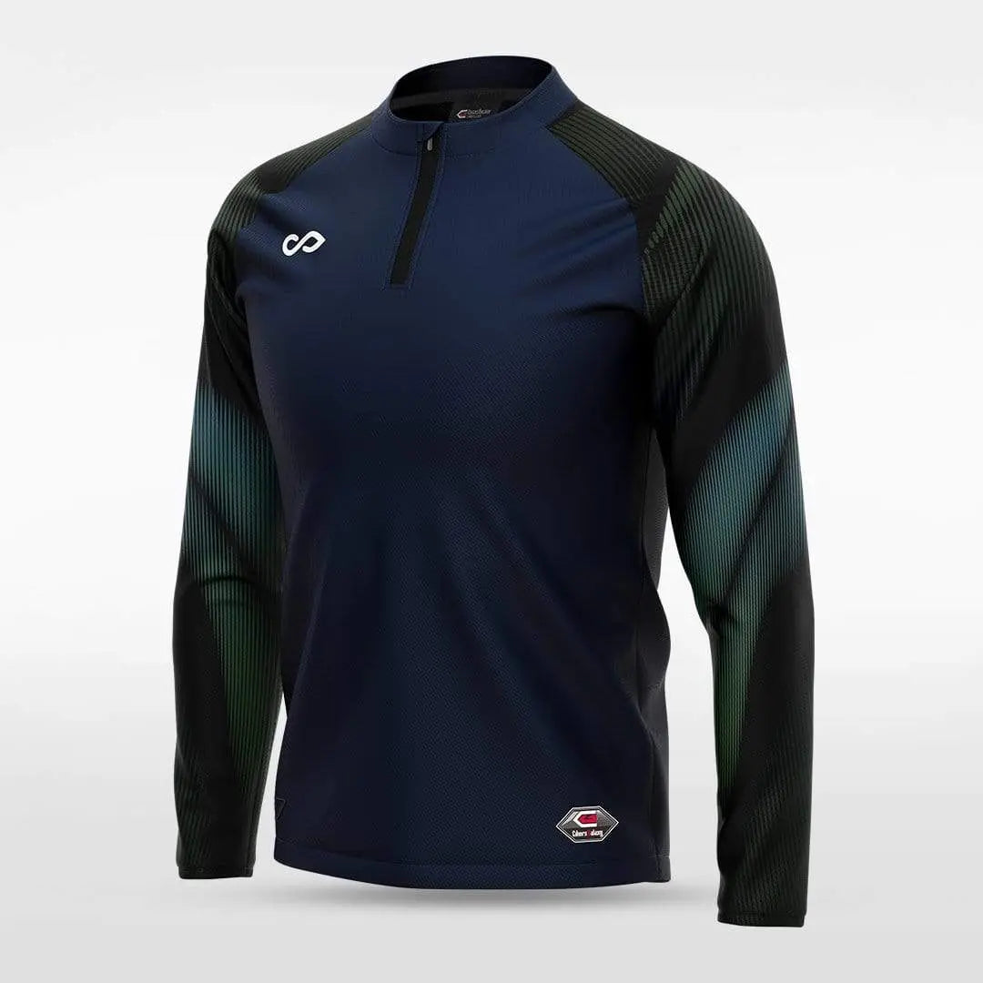 Cikers Sports Jackets Navy / S Embrace Aurora - Customized Men's 1/4 Zip Jacket