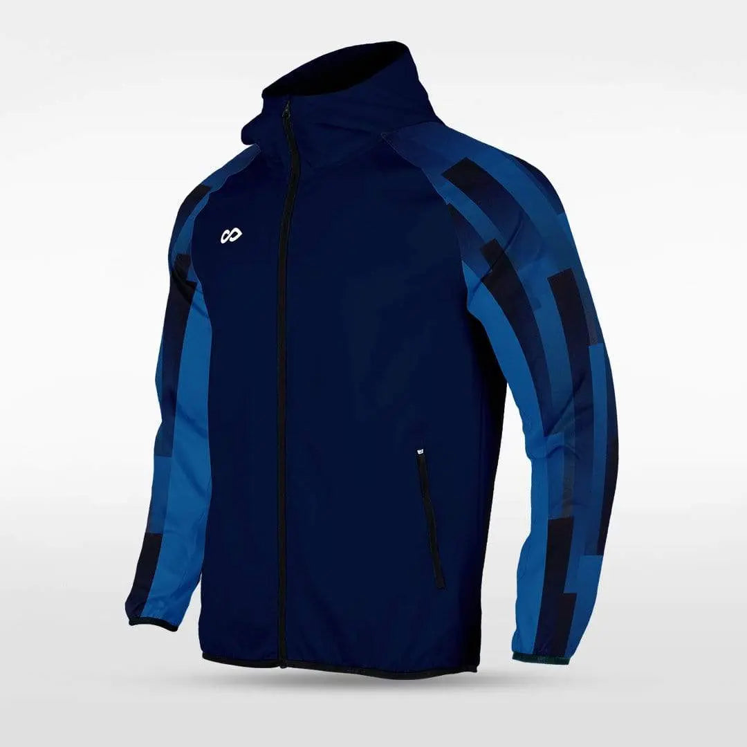 Cikers Sports Jackets Navy / S Embrace Urban Forest - Customized Men's Sublimated Full-Zip Waterproof