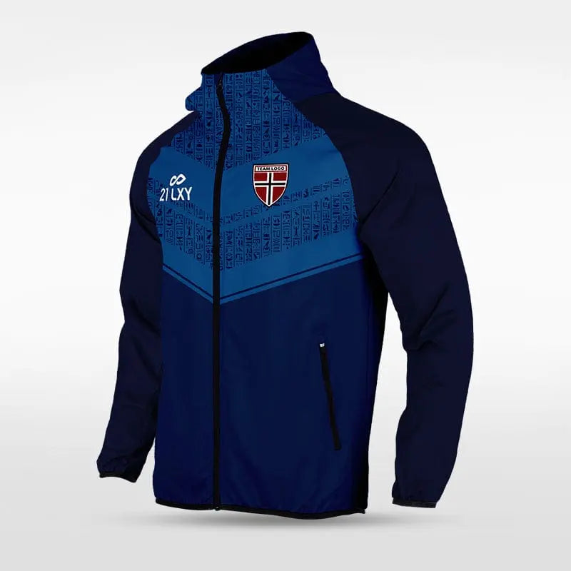 Cikers Sports Jackets Navy / S Historic Egypt - Customized Men's Sublimated Full-Zip Waterproof