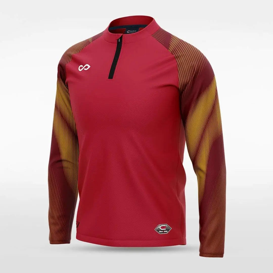 Cikers Sports Jackets Red / S Embrace Aurora - Customized Men's 1/4 Zip Jacket