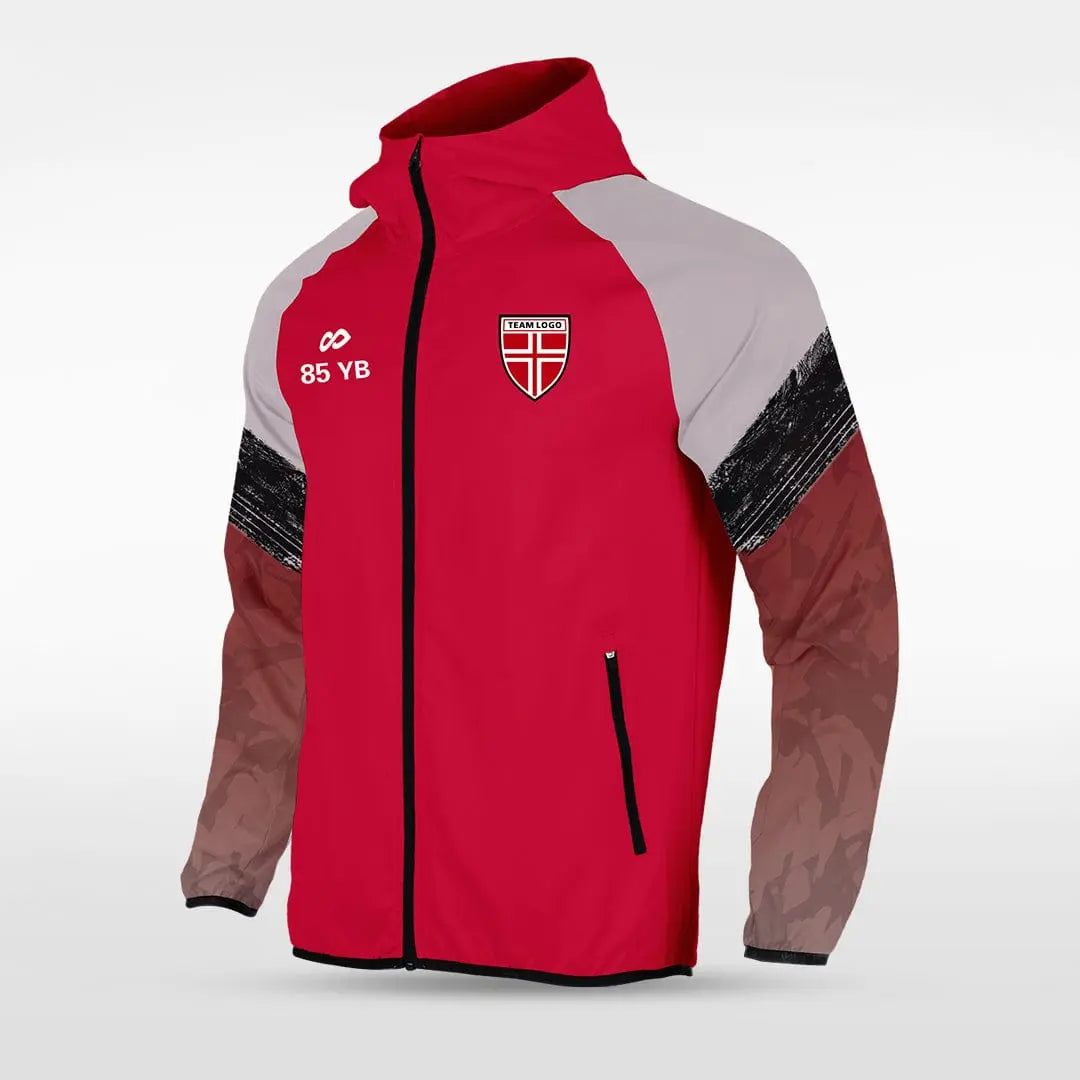 Cikers Sports Jackets Red / S Embrace Splash - Customized Men's Sublimated Full-Zip Waterproof