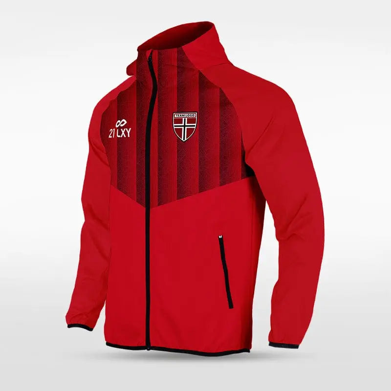 Cikers Sports Jackets Red / S Historic India - Customized Men's Sublimated Full-Zip Waterproof