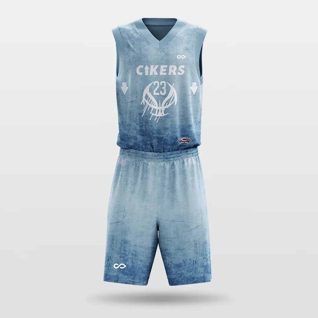 Cikers Sports Light Blue / S Underdog - Customized Sublimated Basketball Set