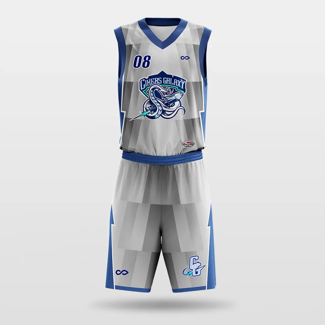 Cikers Sports Light Gray / S Oasis - Customized Sublimated Basketball Set