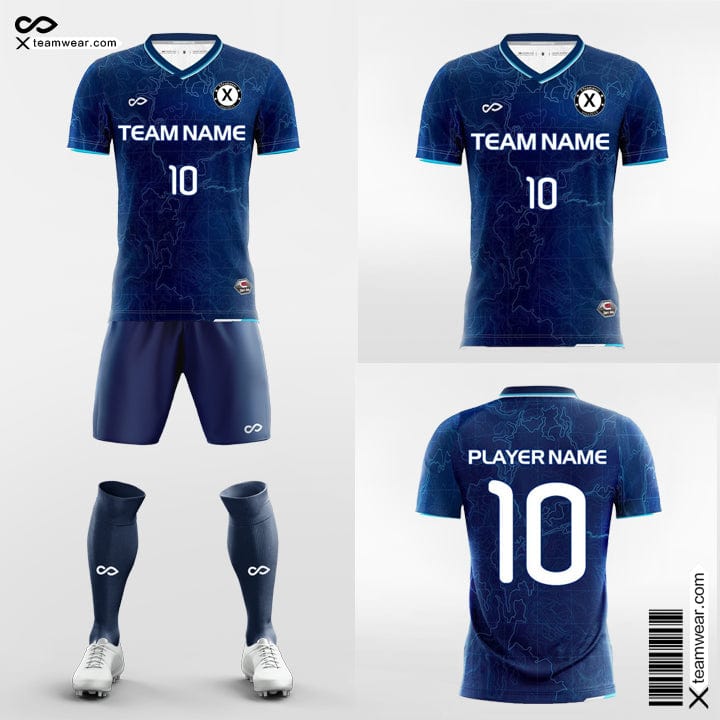 Cikers Sports Marble Pattern - All Over Sublimation Soccer Kits Short Sleeve