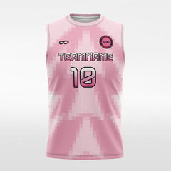 Cikers Sports Pink / XS Mosaic - Customized Men's Sublimated Sleeveless Soccer Jersey