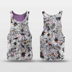 Cikers Sports Pixel Flower - Customized Reversible Quick Dry Basketball Jersey