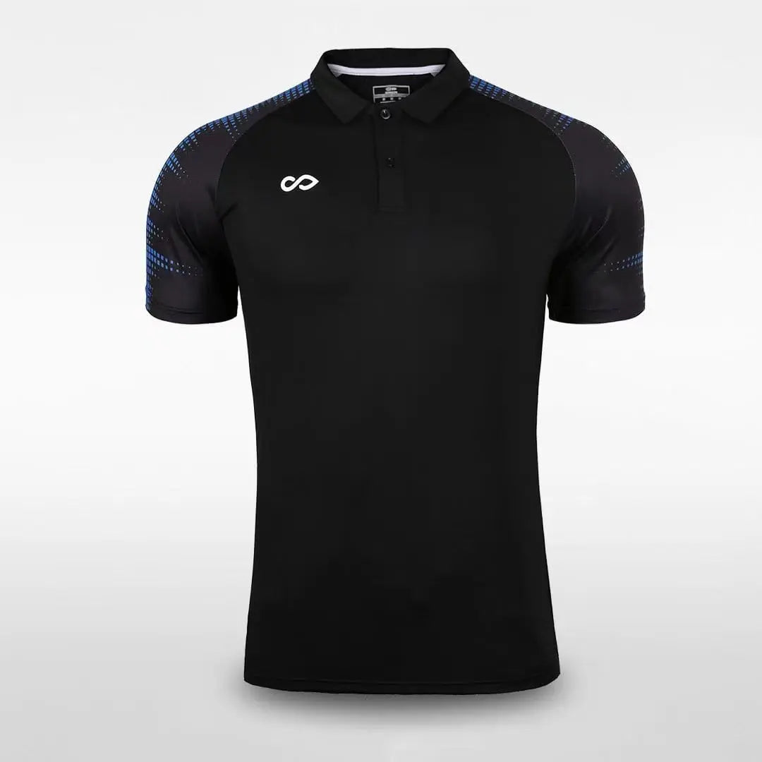 Cikers Sports polo Black / S Sky - Men's Sublimated Polo