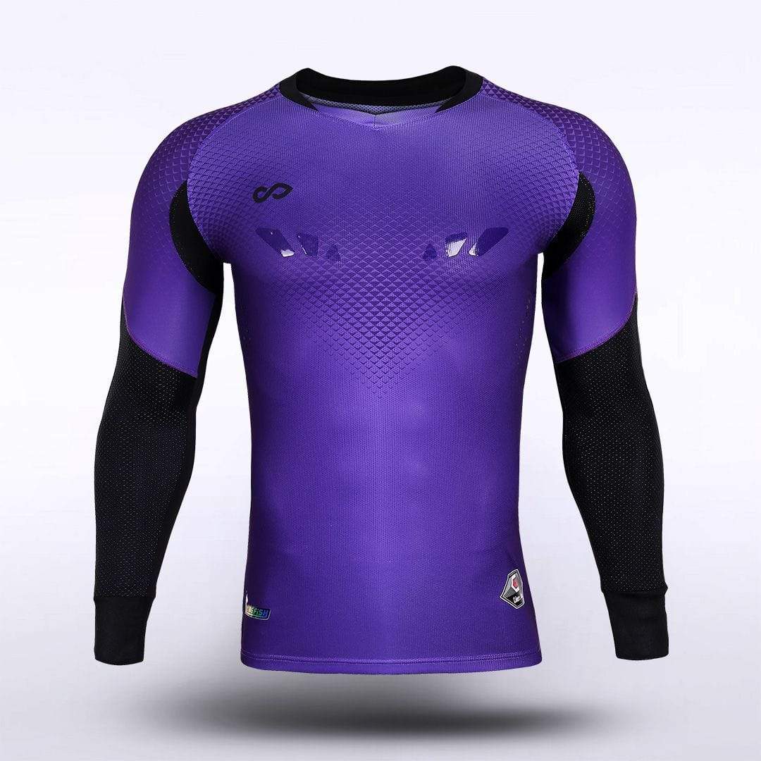 Cikers Sports Purple / S Flying Fish - Customized Adult Goalkeeper Long Sleeve Soccer Jersey