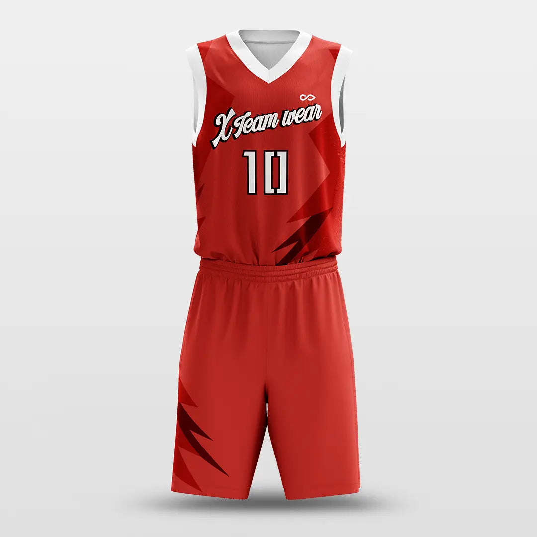 Cikers Sports RED / S CLASSIC2 - Customized Sublimated Basketball Set