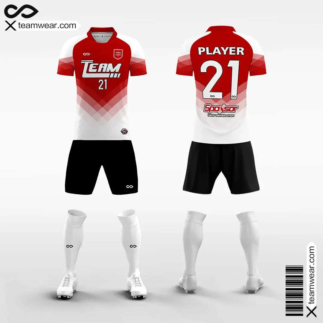 Cikers Sports Red / S Continent - Men's Sublimated Football Kit