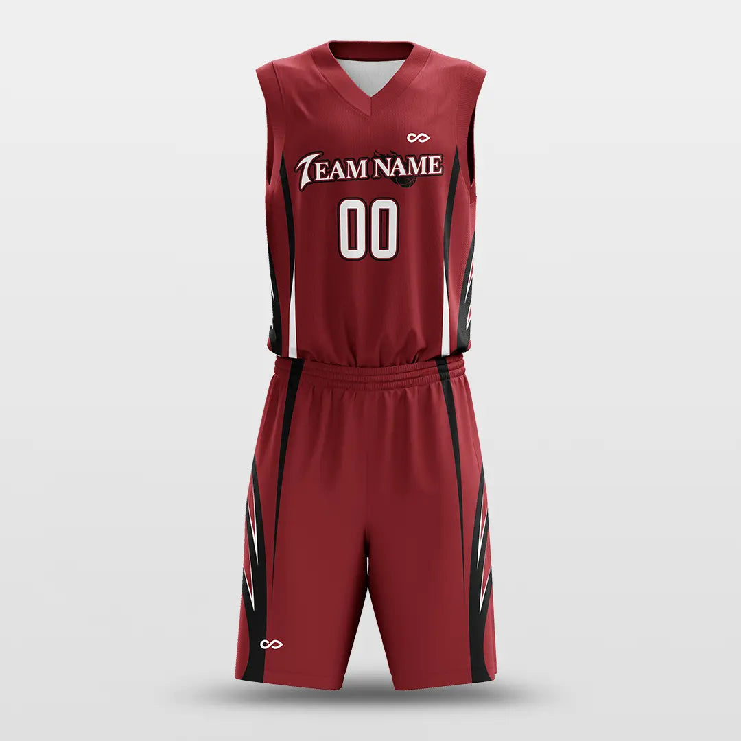 Cikers Sports Red / S Spread Wings - Customized Sublimated Basketball Set