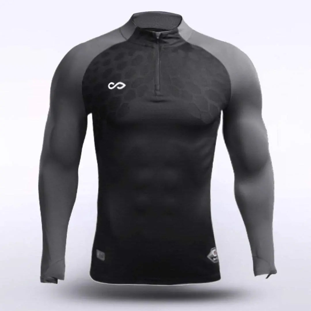 Cikers Sports Running Clothing Black / S Dragon Vein - Customized Adult 1/4 Zip