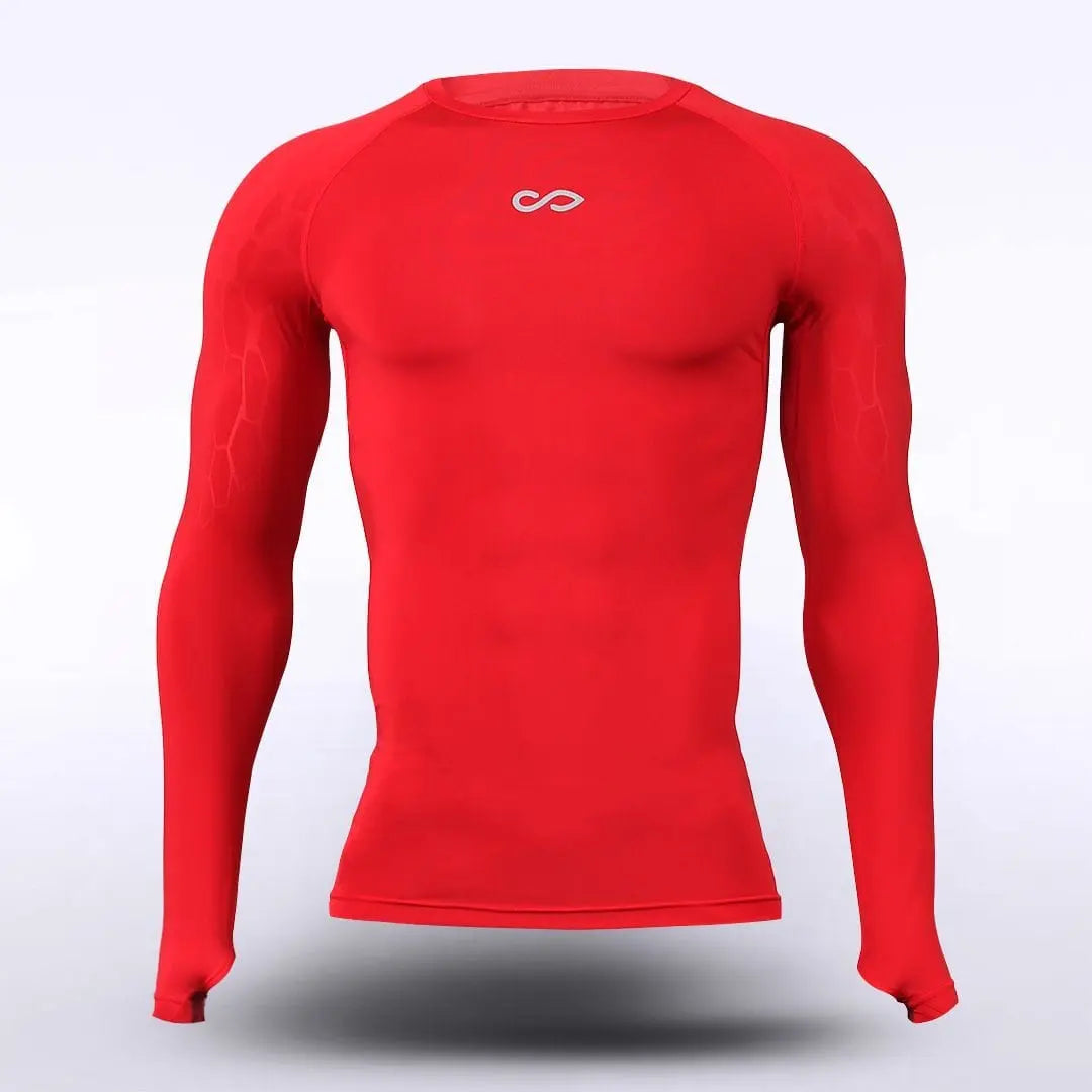 Cikers Sports Running Clothing Red / S Dragon Vein - Adult Long Sleeve Compression Top