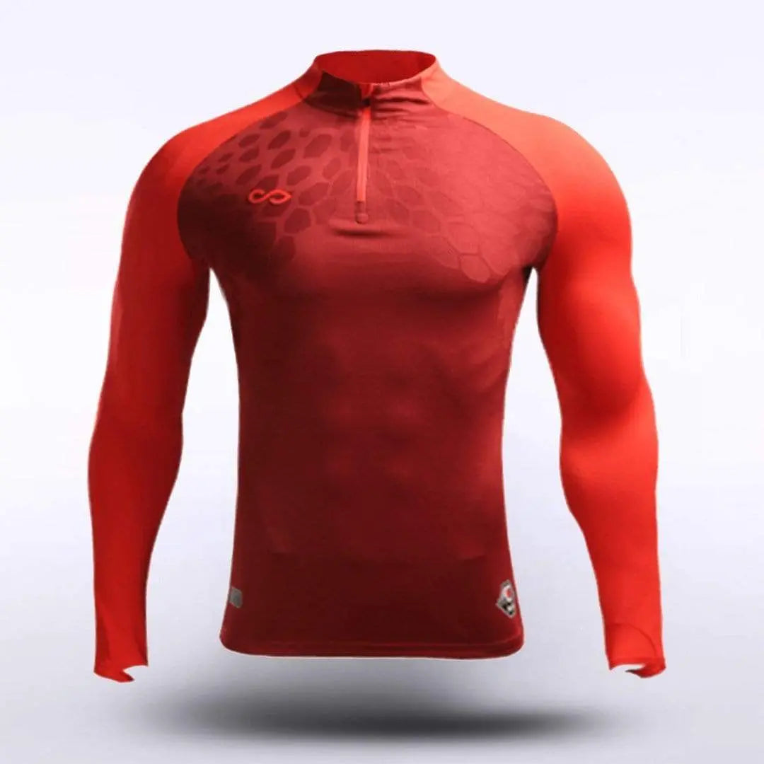 Cikers Sports Running Clothing Red / S Dragon Vein - Customized Adult 1/4 Zip