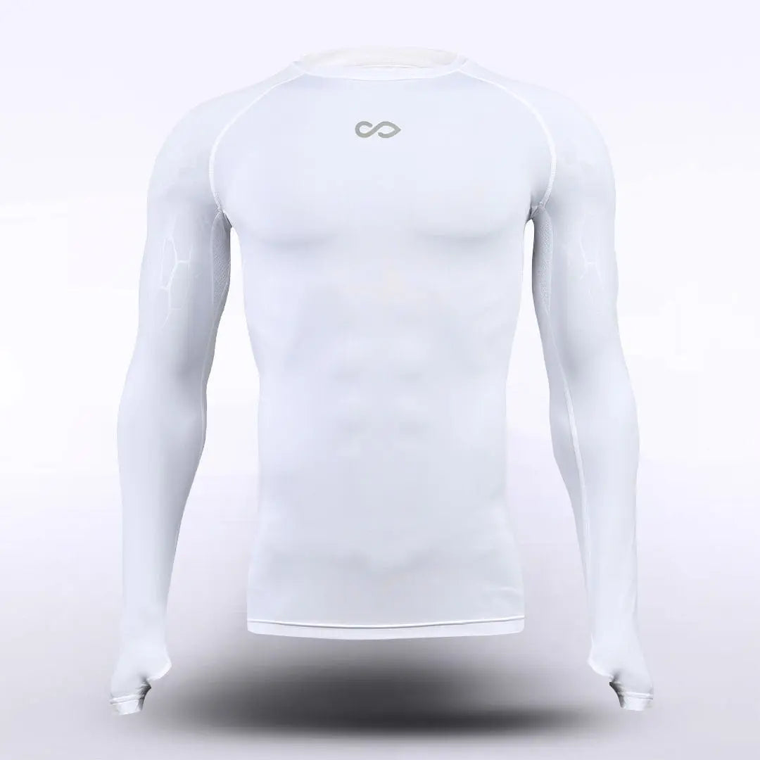 Cikers Sports Running Clothing White / S Dragon Vein - Adult Long Sleeve Compression Top