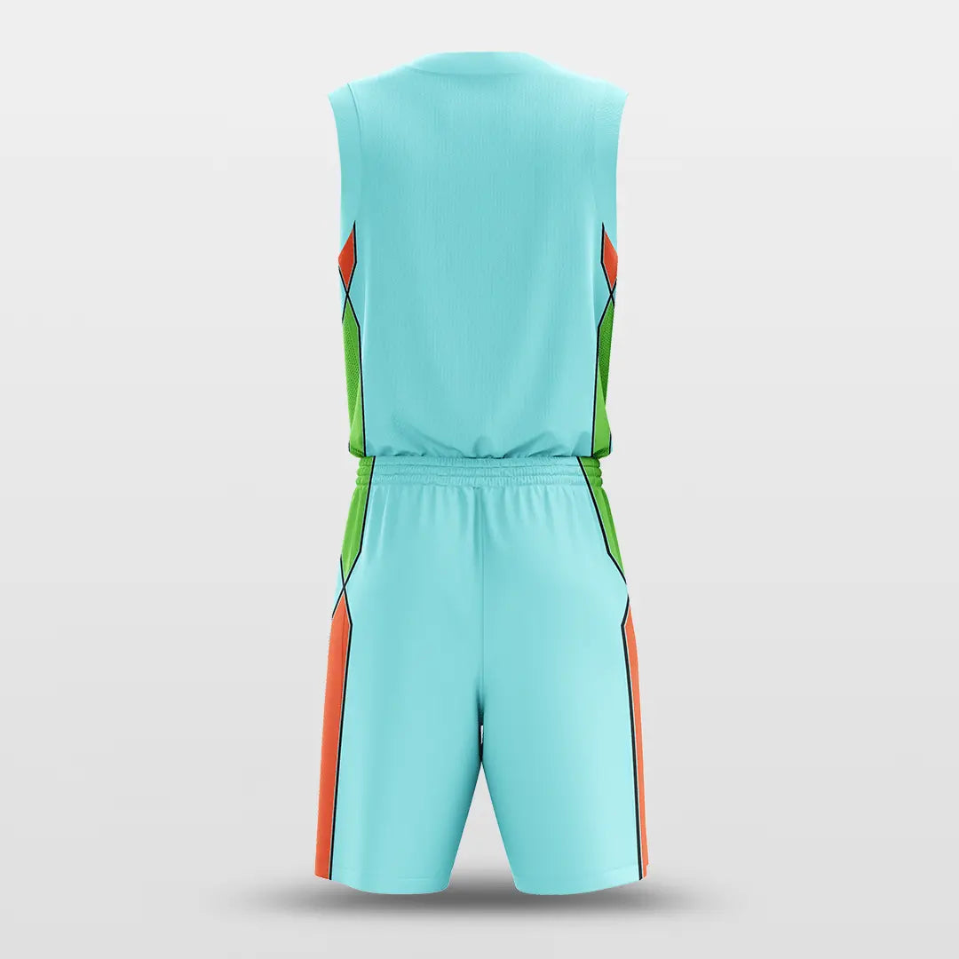 Cikers Sports Sea Salt - Customized Sublimated Basketball Set